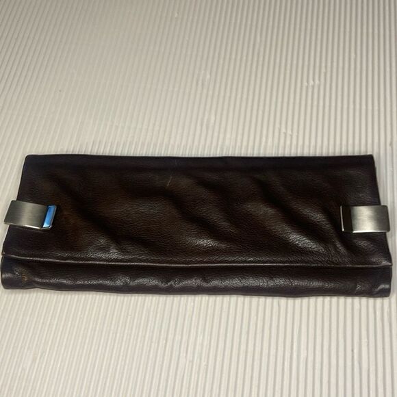 Sample Style Kenneth Cole Leather handbag purse clutch - Picture 1 of 12